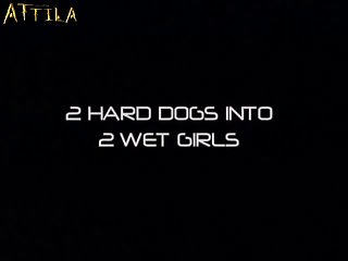 Her And Andy With Dog In International Animal 18 Two Hard Dogs Into Two Wet Girls