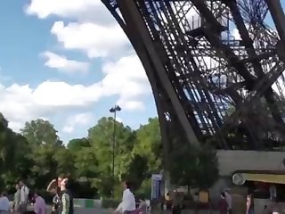 Eiffel Tower Public Threesome Hd