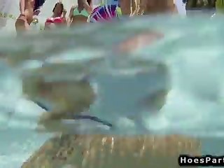 Teens At Pool Orgy Party Outdoors Hd